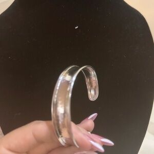 Opulenza Silver Bangle Bracelet